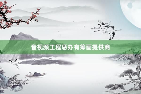 音视频工程惩办有筹画提供商